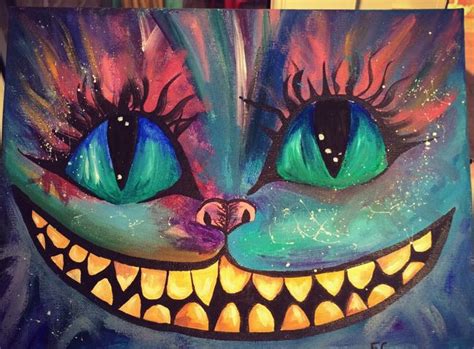 Acrylic Painting I Did Of The Cheshire Cat From Alice In Wonderland