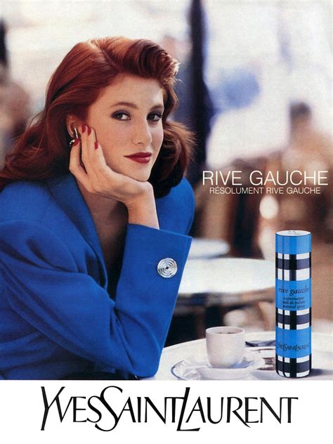 Angie Everhart 1990 Rive Gauche Yves Saint Laurent Ads Ph Unk Angie Everhart Perfume Ad