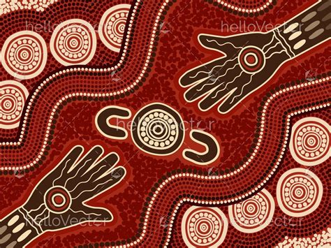Australian Aboriginal Hand Painting Download Graphics And Vectors