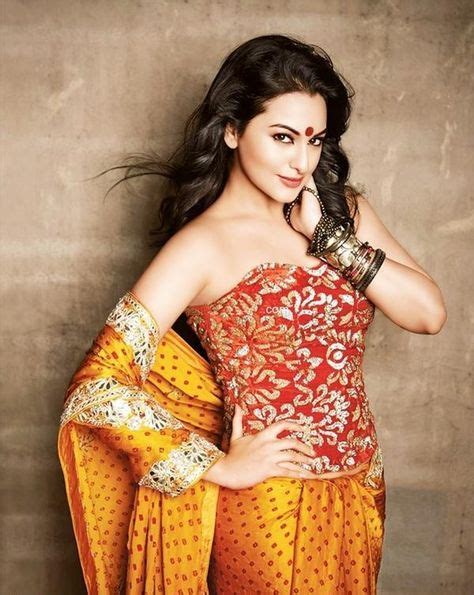 Sonakshi Sinha Yellow Saree Saree Sari Blouse Indian Outfit Shaadi Bridal Fashion Style