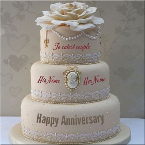How to write on a cake with different types of tools you can use to write letters and messages. Marriage Anniversary Belated Happy Anniversary Cake ...