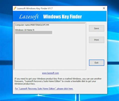 Keyfinder Windows 10