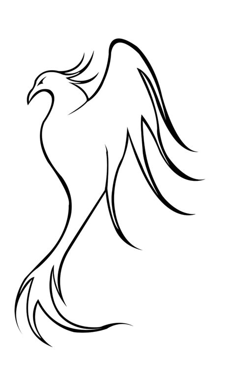 Simple Phoenix Drawing At Getdrawings Free Download