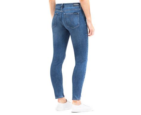 Calvin Klein Jeans Womens Mid Rise Skinny Jean Chaz Blue Au