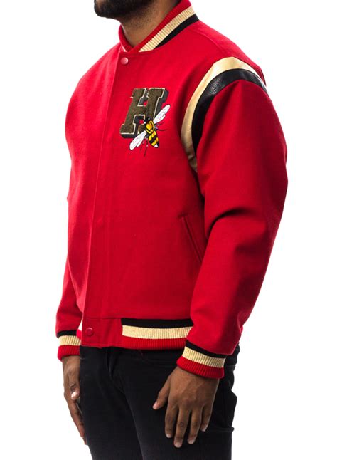 Hudson Beastmode Varsity Jacket In Red Hudson Outerwear Jacket