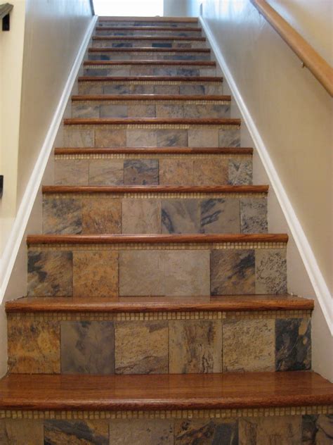 Digital ceramic vitrified steps tiles, gloss stair tile, wooden step riser, step riser tiles at affordable price. H.Winter Showroom Blog: Fun Tile Photos | Stair remodel ...