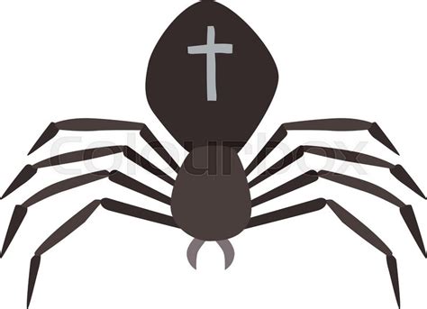 Spider illustration. Black Widow spider. spider over white background. Spider halloween design ...