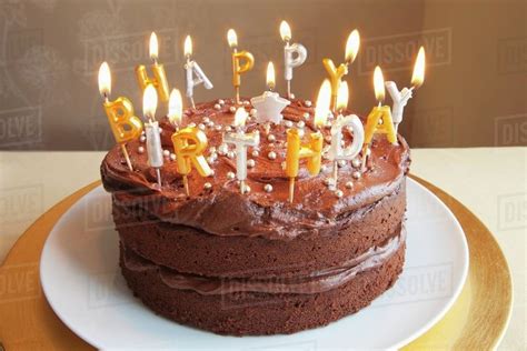 Happy Birthday Chocolate Cake With Candles Images The Cake Boutique