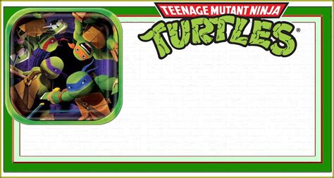 Printable Ninja Turtle Invitation Template Template 1 Resume