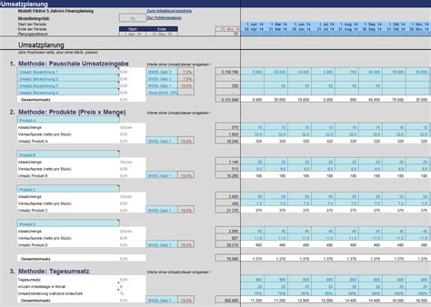 If you need help get in contact. Excel-Finanzplan-Tool (PRO): Screenshots - Fimovi