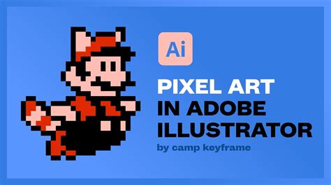 Create Pixel Art In Adobe Illustrator Tutorial Youtube