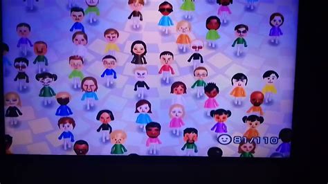 Mii Parade With 100 Cpu Wii Partywii Sports Resort Miis 10 Wii Music
