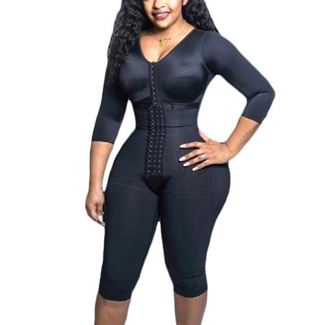 Womens Corset Full Body Support Arm Bodyshaper Compression Skims