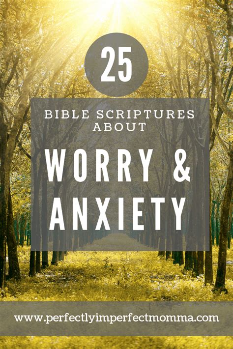 Bible Verses About Worry And Anxiety Perfectly Imperfect Momma