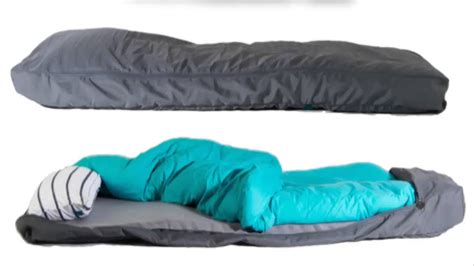 Speaking of the materials, the combo of oxford cloth and durable. A Sleeping Bag With a Built in Air Mattress, Pillow, and ...
