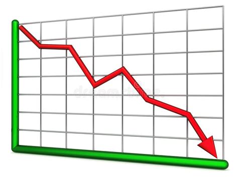 Chart Of Decline Stock Illustration Illustration Of Losing 7062633