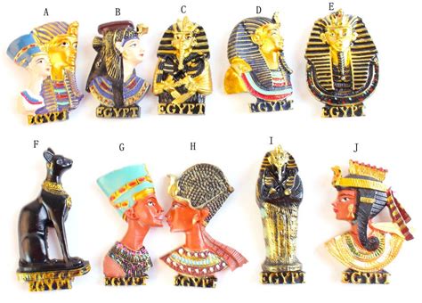 Egyptian Decor Pharaoh Queen Resin Fridge Magnet In Fridge Magnets