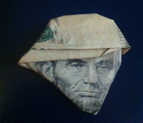 Dollar Bill Origami Instructions Lincoln Hatdollar Bill Origami