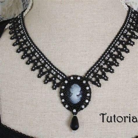 Tutorial For Beadwoven Necklace Cosmo Pdf Beading Etsy