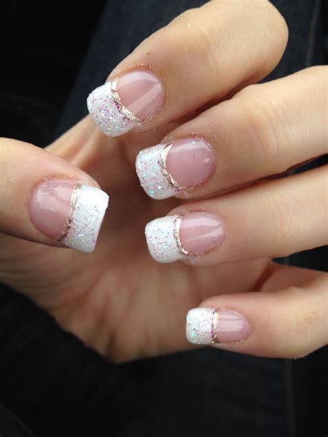 Pin By K On Nails Manicure Nail Designs Gel Manicure Nails Glitter French Manicure