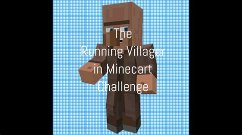 The Running Villager Challengeminecraft1 Youtube