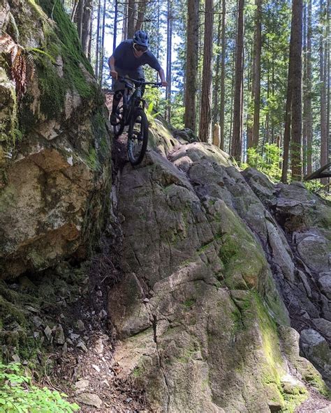 The vancouver, coast, and mountains region offers diversity at many levels; Dale's Rock Mountain Biking Trail - North Vancouver
