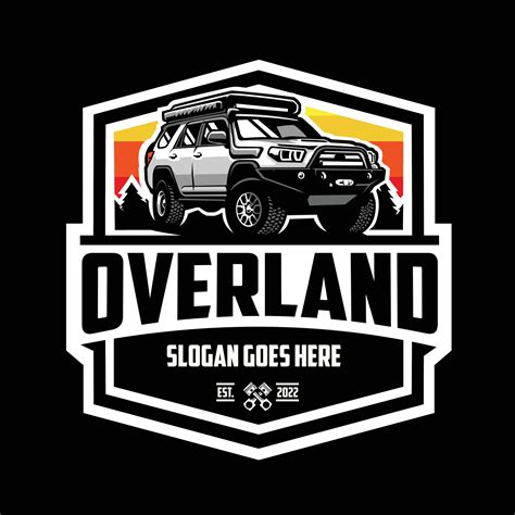 Overland Adventure Suv Badge Emblem Logo Vector Illustration Best For