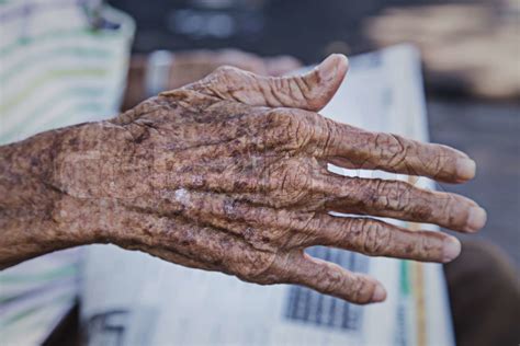 Hand Of An Old Man Stock Image Colourbox