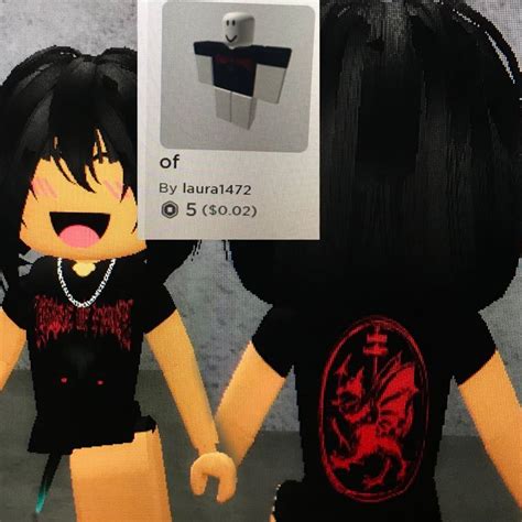 Roblox Goth Shirt Transborder Media