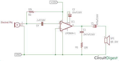 Condenser Mic Circuit Diagram Wiring Draw And Schematic
