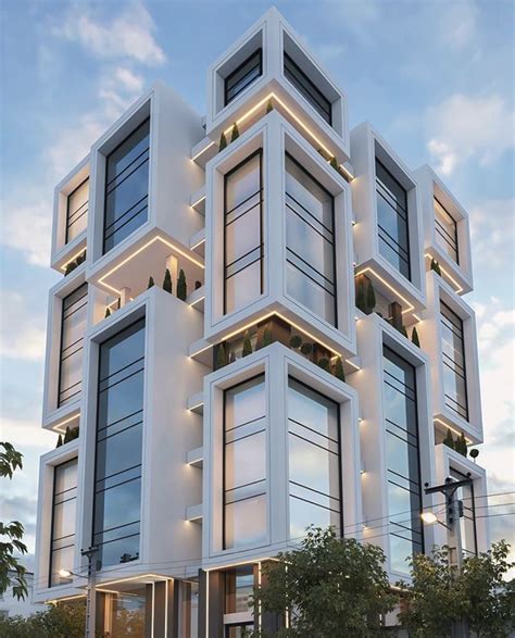 Modern Elevation In 2020 Residential Architecture Apartment Facade