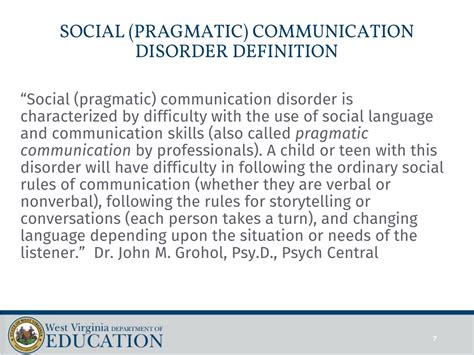 Ppt Social Pragmatic Communication Disorder Powerpoint Presentation
