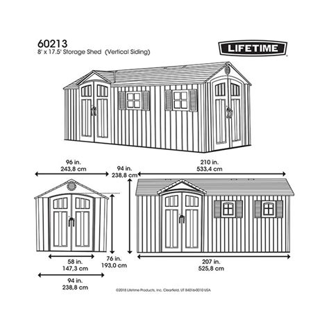 Lifetime X Dual Entrance Plastic Shed Shedstore