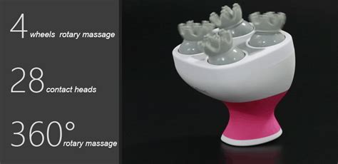 Automatic Electric Four Wheel Rotary Head Massager Machinescalp Massager Body Waterproof Design