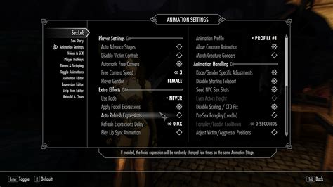 Sl Facial Expressions Not Working In Sse Technical Support Skyrim