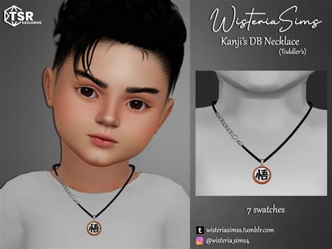 The Sims Resource Sims 4 Necklace Wisteriasims For Toddler