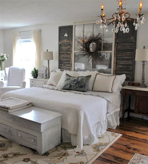 Stop by your nearest at home store for our latest collection of rustic farmhouse decor. Rustic Farmhouse Style Master Bedroom Ideas 23 - DECOREDO