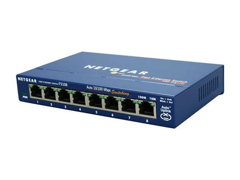 Netgear prosafe 5 port fast ethernet switch fs105netgear's popular fs100 series desktop switches, known for its reliability and performance, provide your. NETGEAR 8 Port 10/100 Business Class Desktop Switch ...