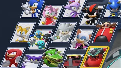 Team Sonic Racing All Characters Youtube
