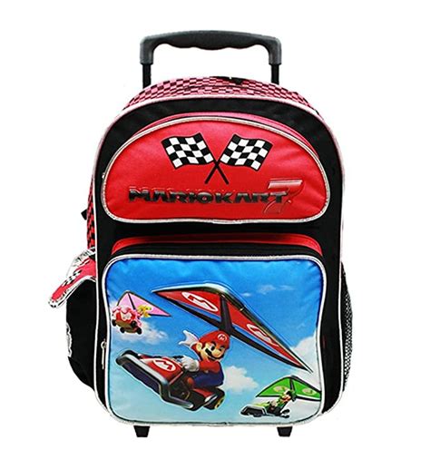 Super Mario Bros Mario Kart Large Rolling Backpack Review
