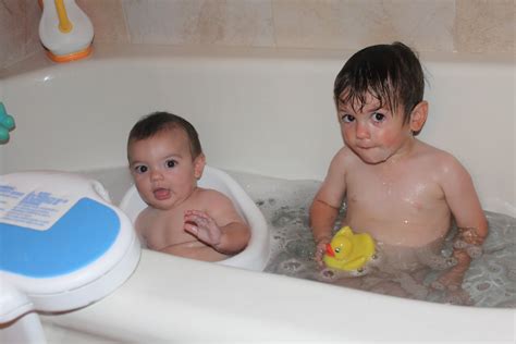 Canode Family Bath Time With Both Boys