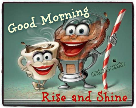 Good Morning Coffee Rise And Shine Good Morning Cartoon Good Morning