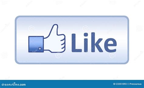 Facebook Thumb Up Like Button Editorial Stock Photo Image 23351093