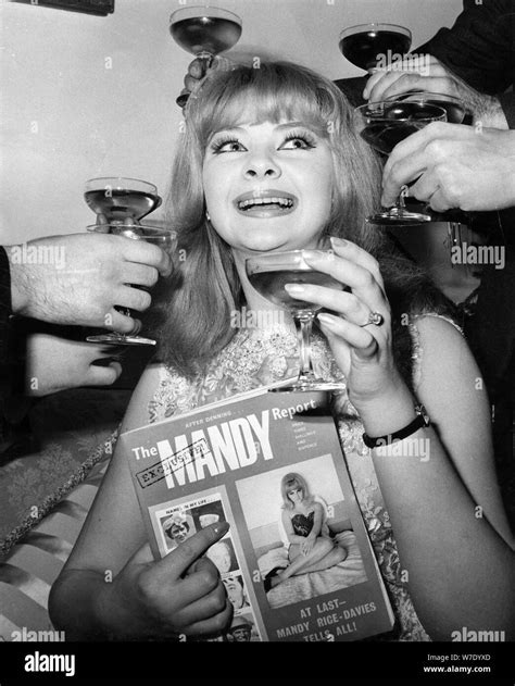 Mandy Rice Davies At The Launch Of Her Book The Mandy Report 1964