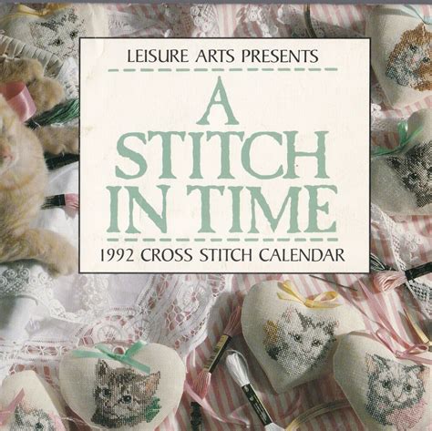 Haunt spooky tricks all models stitched over 2 threads on 32 ct. Cat Kitten Cross Stitch Calendar 1992 Stitch In Time ...