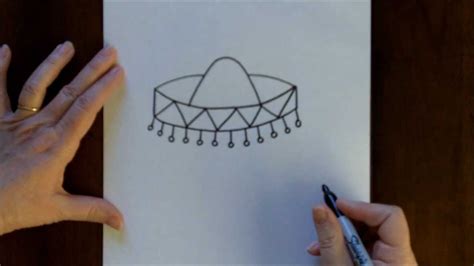 Easy drawing ideas for cool things to draw when you are bored. How to Draw a Sombrero Cartoon Step-by-Step Drawing ...