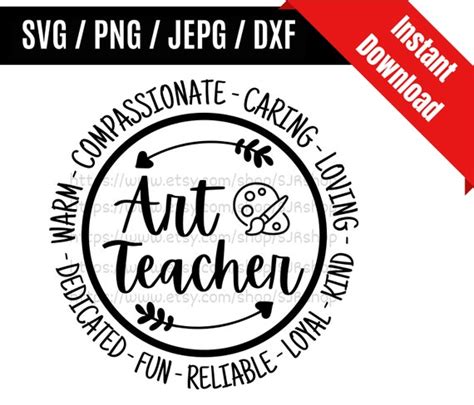 Art Teacher Svg / Art Svg / Art Life Svg / Teacher - Etsy