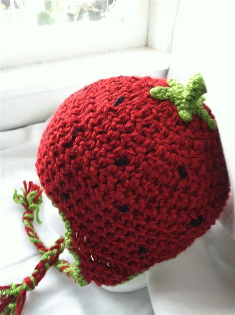 Crochet Baby Hat - Strawberry by NerdStitch on DeviantArt