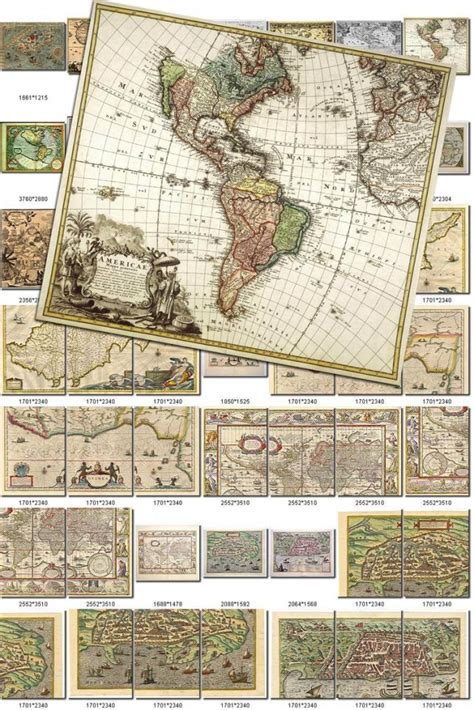 Antique Maps 1 Collection Of 200 Large Size Images Printable Etsy