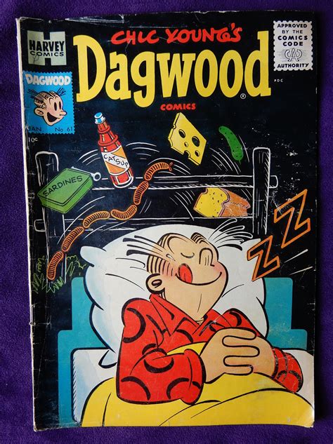 Vintage Dagwood Comic Book No 61 1956 Etsy